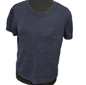 Time and Tru Short Sleeve Sweater Blue sz 8/10